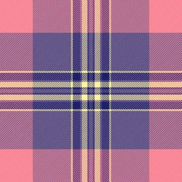 Regular background seamless plaid, spring texture fabric vector. Domestic c.. 스톡 일러스트