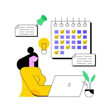 Regular blog posts abstract concept vector illustration. Stock Illustration