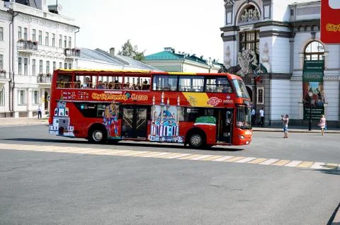 Regular bus excursions in Kazan Stock Photos