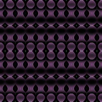 Regular circles and diamond pattern purple black dimensional Stock Illustration