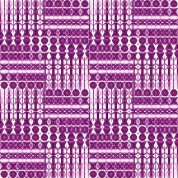 Regular circles and diamond pattern purple white shifted Stock Illustration