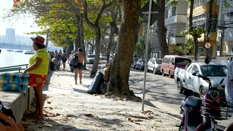 A Regular day at Urca Street. Stock Footage 266865512