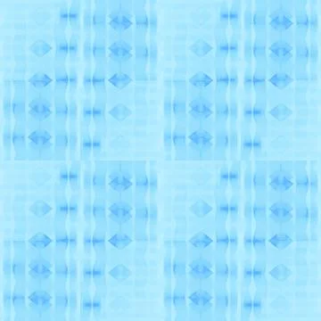 Regular delicate diamond pattern light blue with wavy lines vertically Stock Illustration