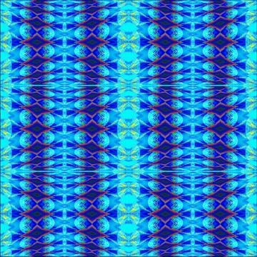 Regular diamond pattern blue turquoise red Stock Illustration