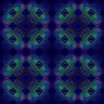 Regular diamond pattern dark blue green purple Stock Illustration