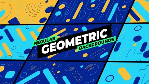 Regular Geometric Backgrounds Stock After Effects