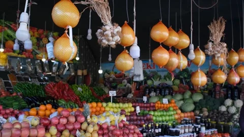 Regular greengrocer shop Stock Footage 270491810