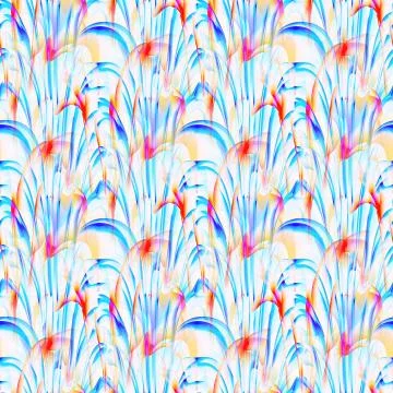 Regular intricate pattern light blue yellow orange red purple Stock Illustration