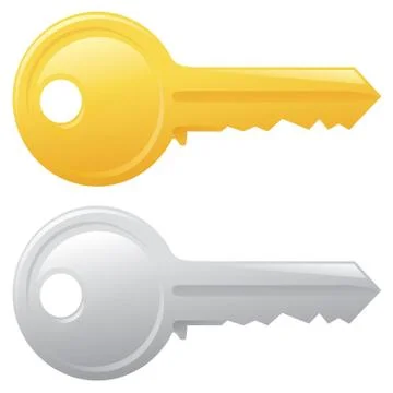 Regular keys Stock Illustration