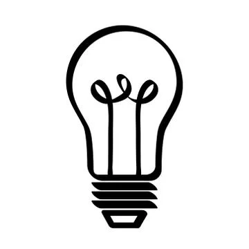 Regular lightbulb icon image vector illustration design Stock Illustration