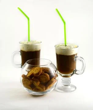 Regular mocha with whipped cream Stock-Fotos