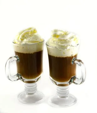 Regular mocha with whipped cream Stock-Fotos