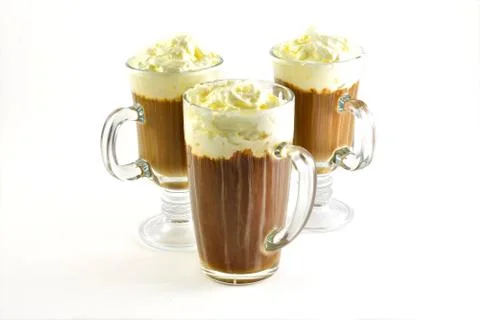 Regular mocha with whipped cream Stock-Fotos