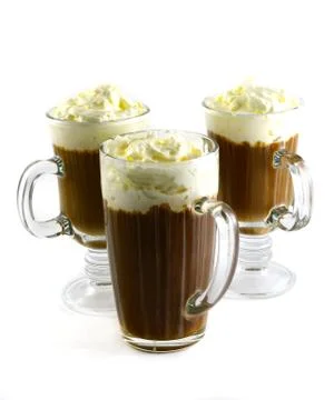 Regular mocha with whipped cream Stock-Fotos