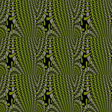 Regular pattern green gray black Stock Illustration