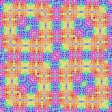 Regular rainbow mosaic seamless pattern Illustrazione stock
