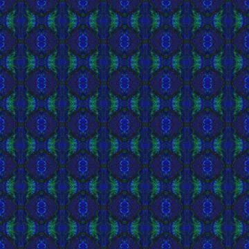 Regular round ornaments dark blue green Stock Illustration