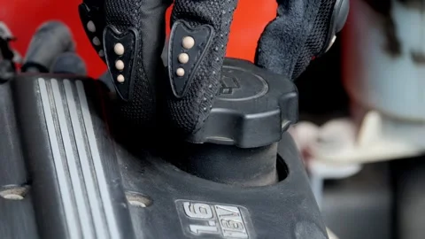 Regular Routine Engine Oil Check and Maintenance for Your Vehicles Longevity and Stock Footage 309702239