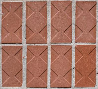 Regular shape brown glossy ceramic tiles, texture, background. Foto stock
