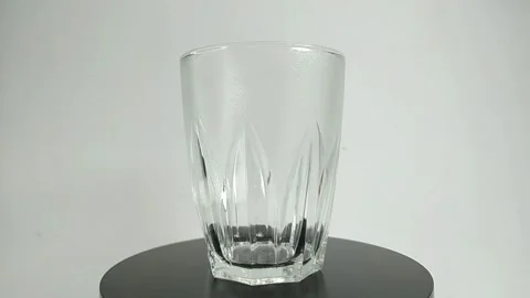 Regular shaped glass 4 Stock Footage 328419389