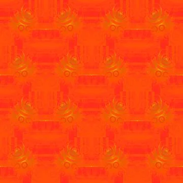 Regular spiral ornaments gold orange red Stock Illustration