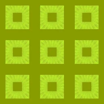 Regular squares pattern light green on olive green Stock Illustration