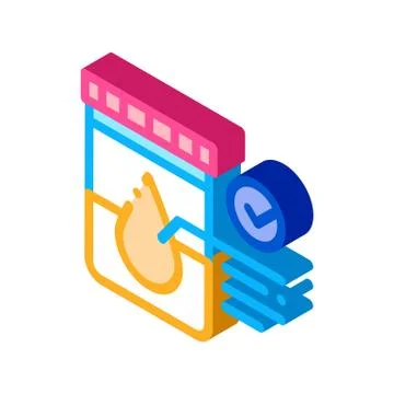 Regular urine test in vitro isometric icon vector illustration Ilustração Stock