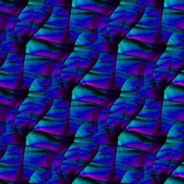 Regular wavy pattern blue green purple dimensional and vertical Stock Illustration