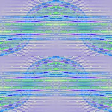 Regular wavy pattern lilac blue green Illustrazione stock