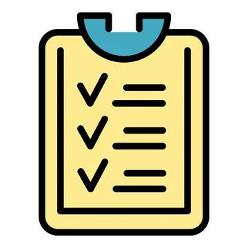 Regulated products clipboard icon vector flat Stock Illustration