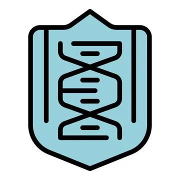 Regulated products dna icon vector flat Illustrazione stock