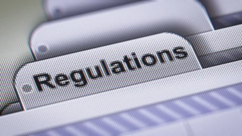 "Regulations" on the File. Video stock 73811687