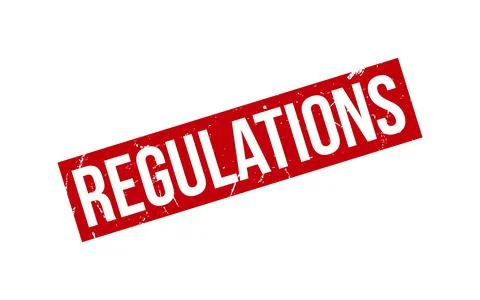 Regulations Rubber Stamp Seal Vector Stock Illustration