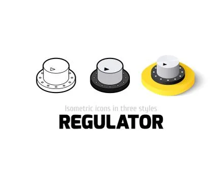 Regulator icon in different style Stock Illustration