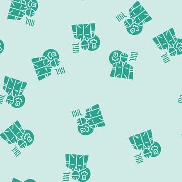 Regulator scientist worker glyph seamless pattern 스톡 일러스트