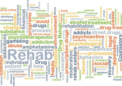 Rehab background concept Stock Illustration