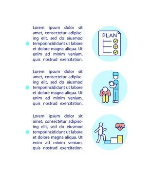 Rehabilitation and self management programs concept icon with text 스톡 일러스트
