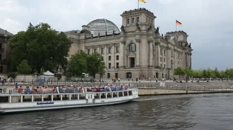 Reichstag in Berlin Stock Footage 11494636