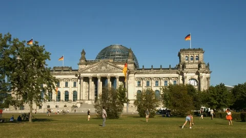 Reichstag Berlin Stockbeeldmateriaal 91233370