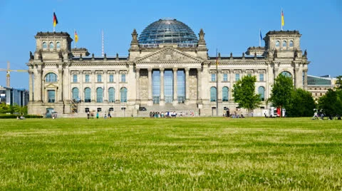 Reichstag in Berlin, Germany Stock Footage 25508751