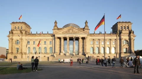 Reichstag, Berlin, Germany Stock Footage 42871365