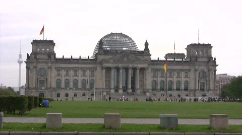 Reichstag building in Berlin Stock Footage 44347795