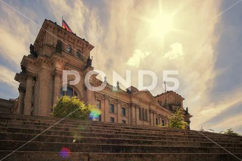 Reichstag building in Berlin. German government, Germany Stock Photos