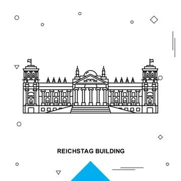 REICHSTAG BUILDING Ilustración de archivo