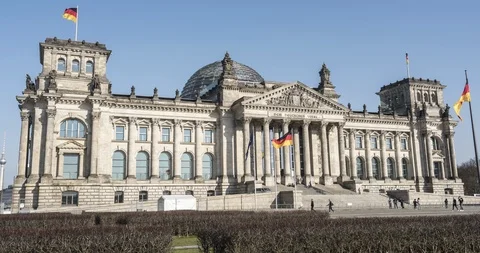 Reichstag Building Timelapse Stock Footage 88493605