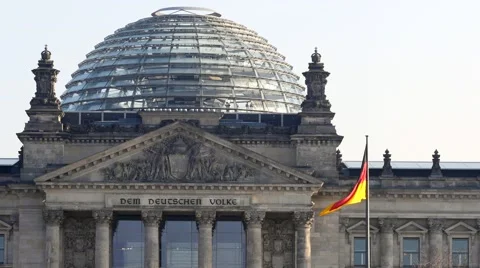 Reichstag cupola Stock Footage 44368320