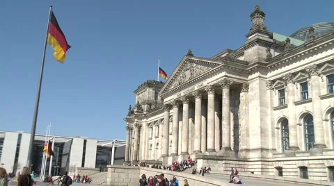 Reichstag Dome, Berlin Stock Footage 1340601