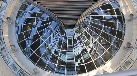 Reichstag dome interior Stock Footage 46157508