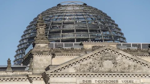 Reichstag Dome Timelapse Stock Footage 77062772