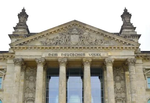 Reichstag front Stock-Fotos